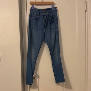 MOTHER Ankle Jeans The Insider Ankle Fray (Eager Beaver)